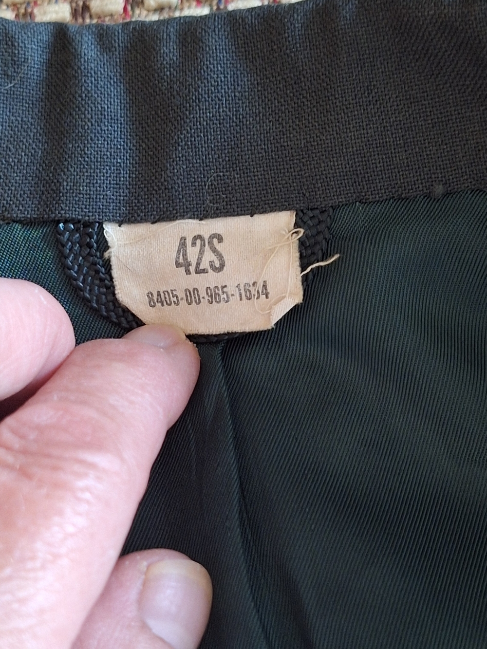 Men's Military Army Dark Green Dress Jacket with Gold Buttons - Picture 9 of 11